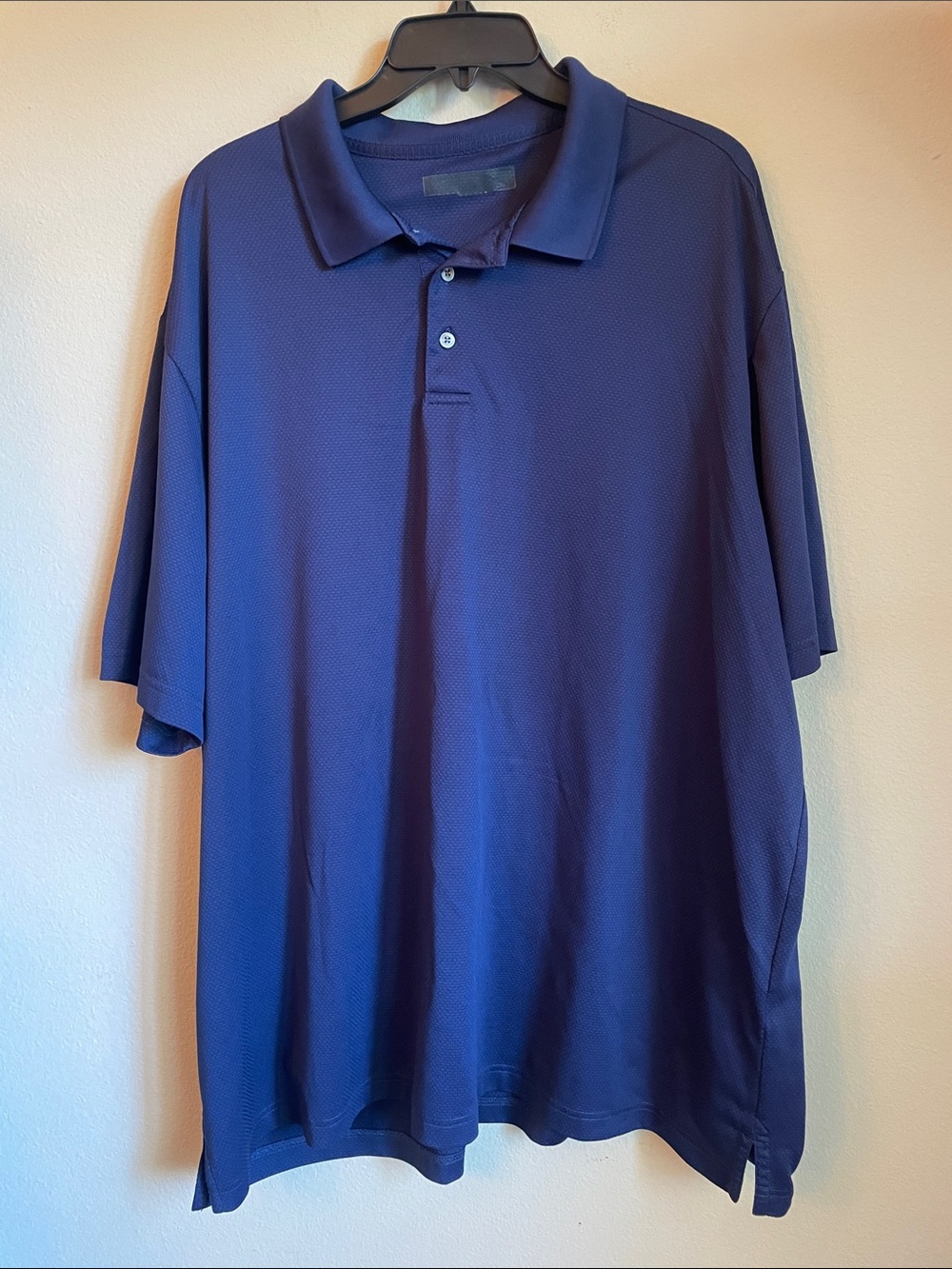 Men's Classic Navy Polo Shirt - Lightweight Breathable dri fit 3XLT